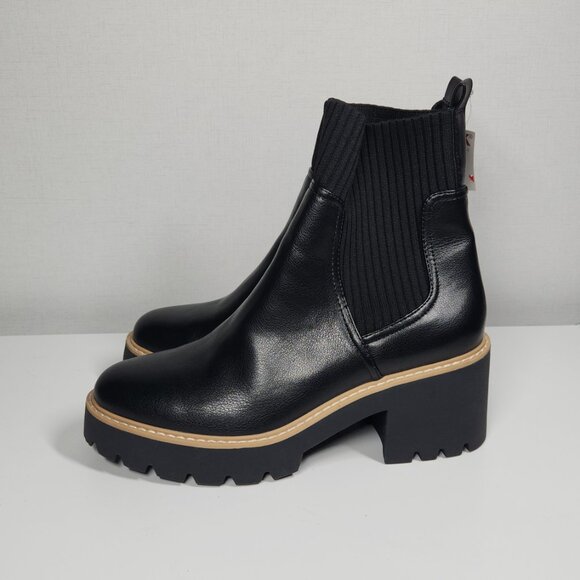 Dolce Vita Trooper Platform Chelsea Boots Women's Size 10 Black - Picture 5 of 12